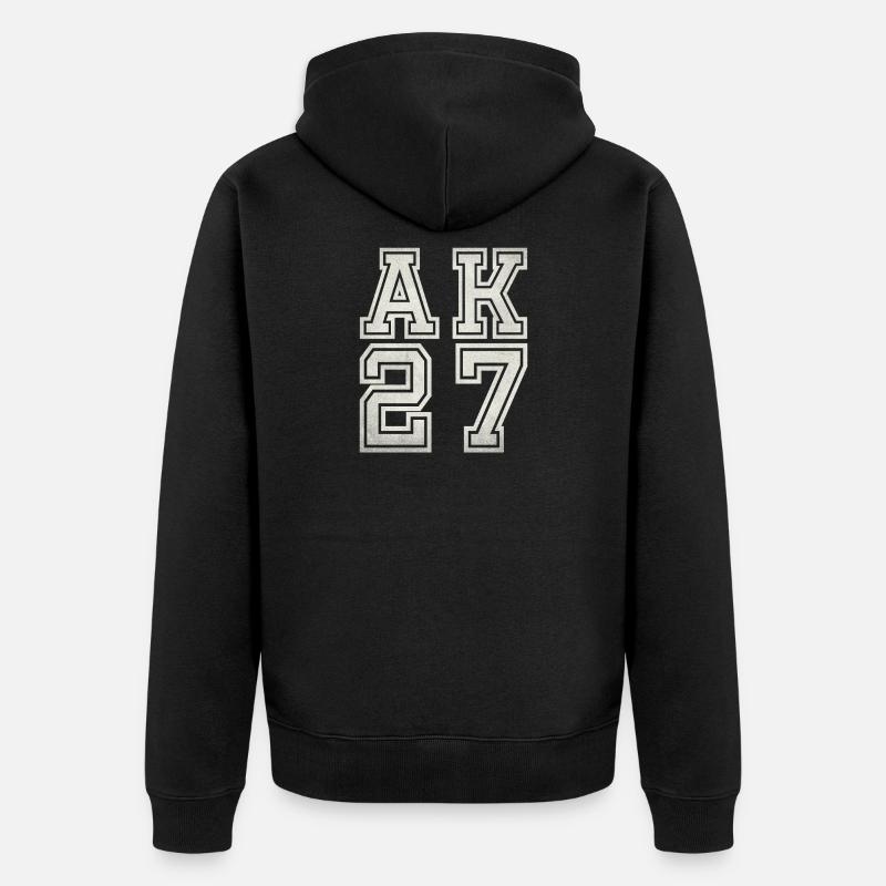 AK 27 - Veste à capuche bio Premium Unisexe - noir