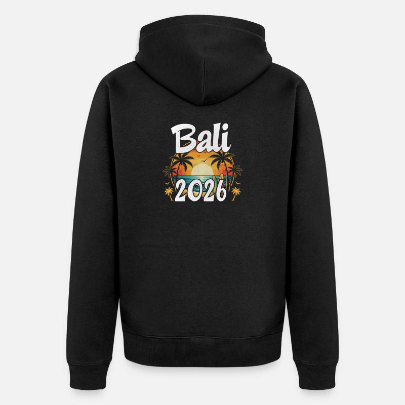 Bali 2026 - Veste à capuche bio Premium Unisexe - noir