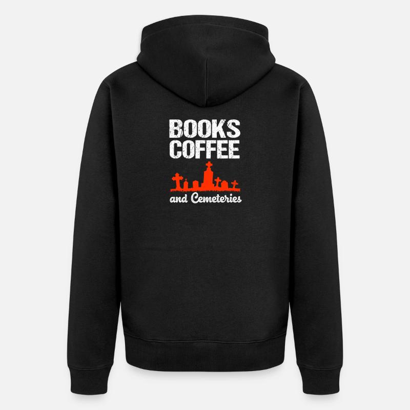 Café funéraire - Veste à capuche bio Premium Unisexe - noir
