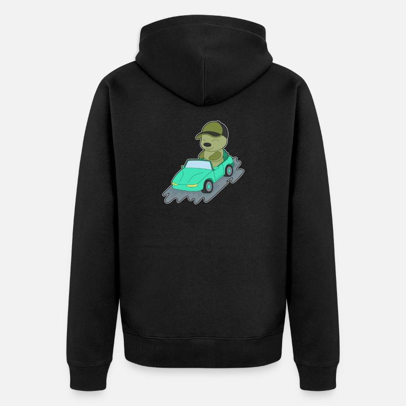 Chenille Car - Veste à capuche bio Premium Unisexe - noir