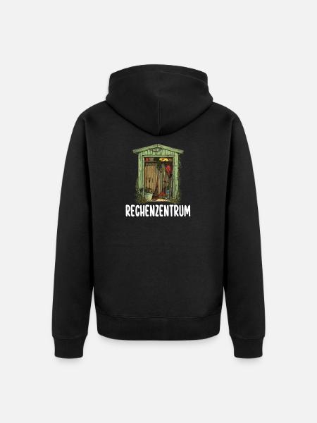 Schrebergarten Gärtner Rechenzentrum Gartenfreunde - Unisex Premium Bio Zip Hoodie - Schwarz
