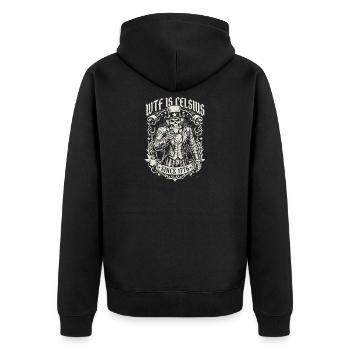 C’est quoi ce délire de Celsius Skeleton Funny American - Veste à capuche bio Premium Unisexe - noir - Dos - Nico (187cm)