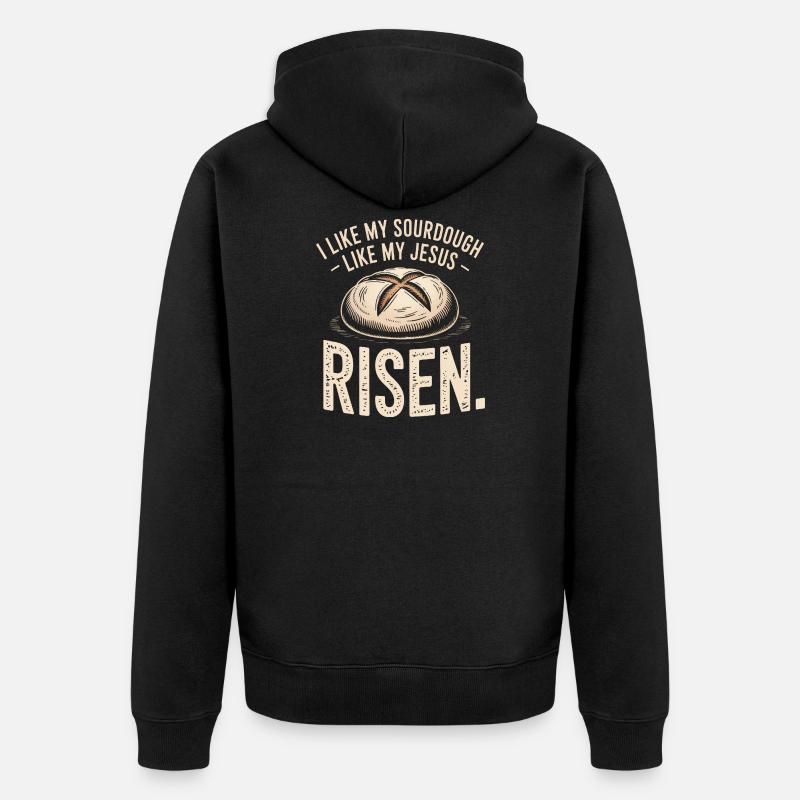 Levain de Jesus Tee - Veste à capuche bio Premium Unisexe - noir