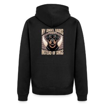 Rottweiler Rottweiler Rottie Race de chien - Veste à capuche bio Premium Unisexe - noir - Dos - Nico (187cm)