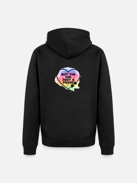 Semicolon Suicide Prevention Just - Unisex Premium Organic Zip Hoodie - black