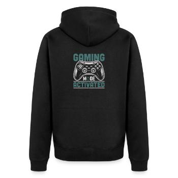 Mode de jeu activé Gamer Gaming Play - Veste à capuche bio Premium Unisexe - noir - Dos - Nico (187cm)