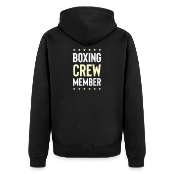 Équipe de boxe - Veste à capuche bio Premium Unisexe - noir - Dos - Nico (187cm)