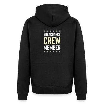 Équipe de breakdance - Veste à capuche bio Premium Unisexe - noir - Dos - Nico (187cm)