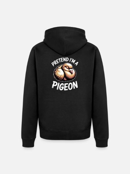 Dove Sayings Birds Funny Doves Gift - Unisex Premium Organic Zip Hoodie - black