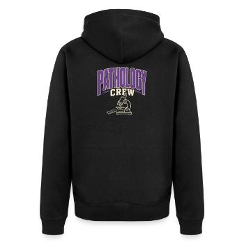 Pathology Laboratory Week, Diagnostics, - Unisex Premium Organic Zip Hoodie - black - Back - Nico (187cm)