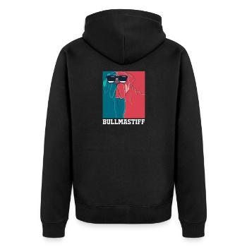 Bullmastiff Chien - Veste à capuche bio Premium Unisexe - noir - Dos - Nico (187cm)