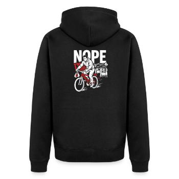 Important Martial Arts - Unisex Premium Organic Zip Hoodie - black - Back - Nico (187cm)