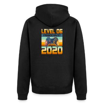 6. Geburtstag Junge Mädchen 2020 Gaming Gamer - Unisex Premium Bio Zip Hoodie - Schwarz - Hinten - Nico (187cm)
