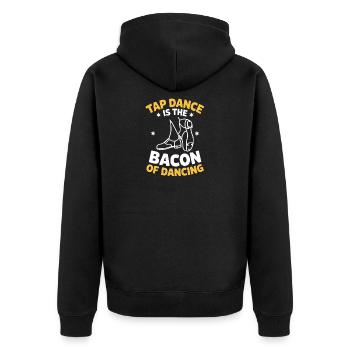 Tap Dance Tap Dancer Gifts - Unisex Premium Organic Zip Hoodie - black - Back - Nico (187cm)