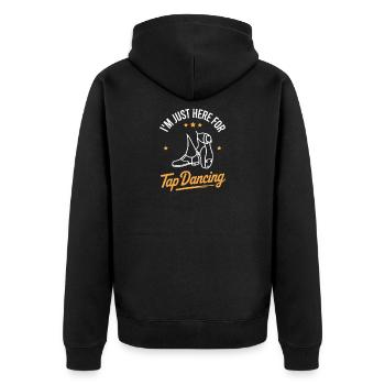 Tap Dance Tap Dancing Tap Dancer Gift - Unisex Premium Organic Zip Hoodie - black - Back - Nico (187cm)