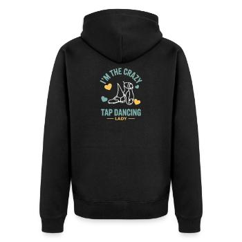 Cadeaux de claquettes Tap Dancing Tap Dancer - Veste à capuche bio Premium Unisexe - noir - Dos - Nico (187cm)