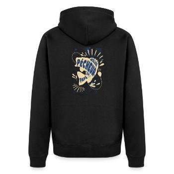 meilleur pécheur papa - Veste à capuche bio Premium Unisexe - noir - Dos - Nico (187cm)
