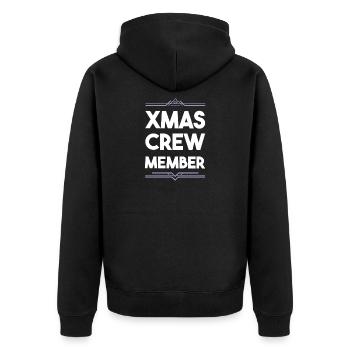 Équipage de Noël - Veste à capuche bio Premium Unisexe - noir - Dos - Nico (187cm)