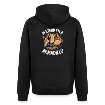 Armadillos Expressions Drôles Cadeau d’Armadillos - Veste à capuche bio Premium Unisexe - noir - Dos - Nico (187cm)