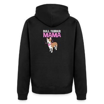 Bull terrier - Veste à capuche bio Premium Unisexe - noir - Dos - Nico (187cm)