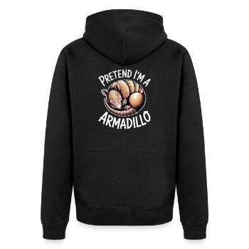 Armadillos Expressions Drôles Cadeau d’Armadillos - Veste à capuche bio Premium Unisexe - noir - Dos - Nico (187cm)