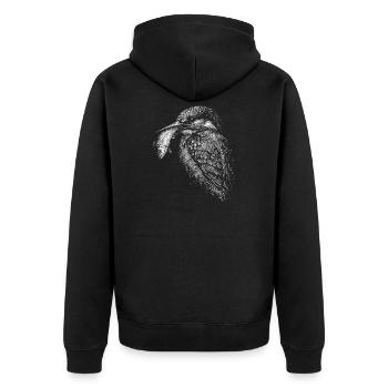 martins-pêcheurs - Veste à capuche bio Premium Unisexe - noir - Dos - Nico (187cm)