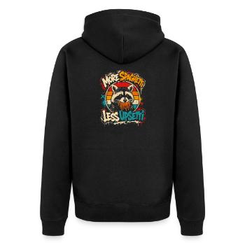 Spaghetti Raton Retro Graffiti - Veste à capuche bio Premium Unisexe - noir - Dos - Nico (187cm)