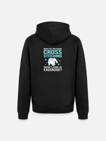 Croix - Veste à capuche bio Premium Unisexe - noir