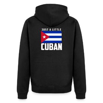 Juste un peu de drapeau cubain, de la fierté cubaine - Veste à capuche bio Premium Unisexe - noir - Dos - Nico (187cm)
