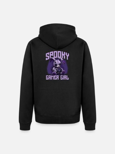 Pastel Goth Soft Goth Gaming Gamer - Unisex Premium Organic Zip Hoodie - black