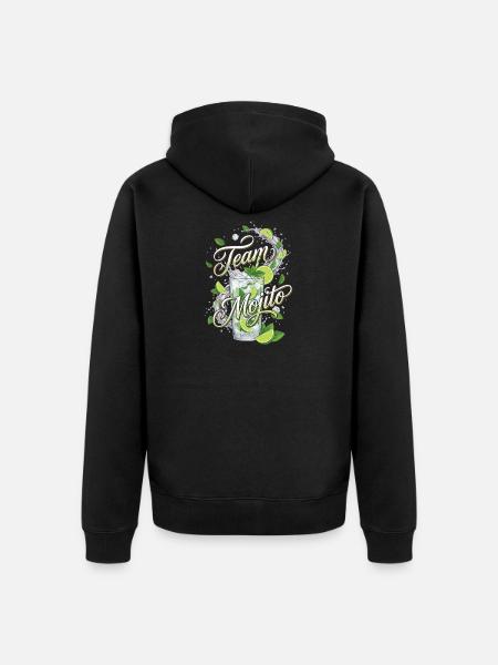 Bachelor Party Mojito Cocktail Bartender - Unisex Premium Organic Zip Hoodie - black
