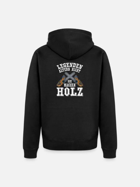 Kettensägen Legende - Unisex Premium Bio Zip Hoodie - Schwarz
