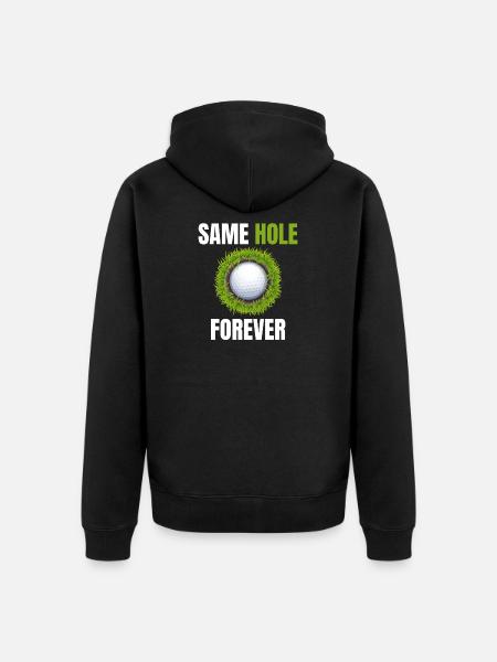 Bachelor Party Hole - Unisex Premium Organic Zip Hoodie - black