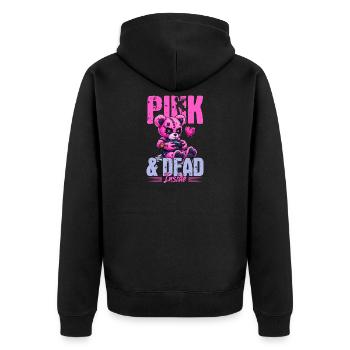 Pastel Goth Soft Goth Gaming Gamer - Unisex Premium Organic Zip Hoodie - black - Back - Nico (187cm)