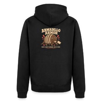 Armadillo Drôle Armadillo Texas - Veste à capuche bio Premium Unisexe - noir - Dos - Nico (187cm)