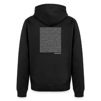 Planète morte - Veste à capuche bio Premium Unisexe - noir - Dos - Nico (187cm)