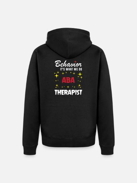 Verhaltenstherapie Therapie Verhalten - Unisex Premium Bio Zip Hoodie - Schwarz