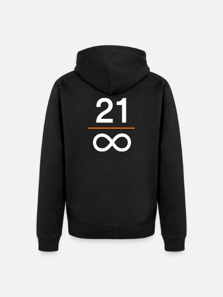 Bitcoin digitales Geld Wertspeicher Finanzen - Unisex Premium Bio Zip Hoodie - Schwarz