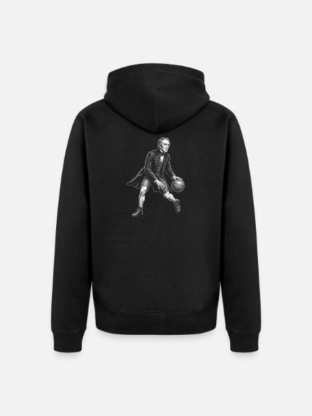 John Tyler Basketball - Unisex Premium Organic Zip Hoodie - black