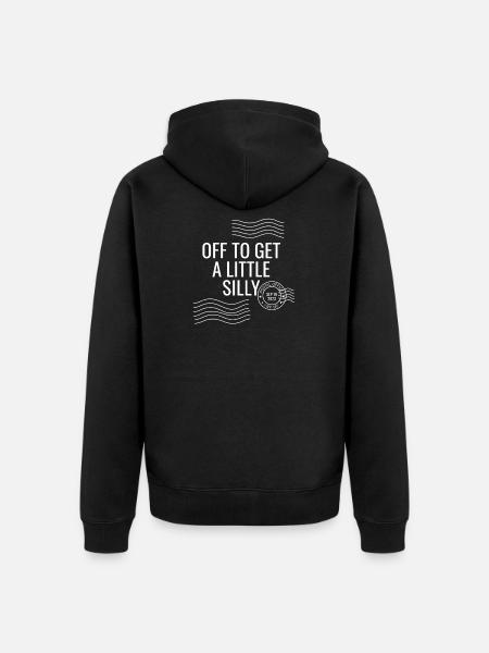 Off To Get A Little Silly - Unisex Premium Organic Zip Hoodie - black