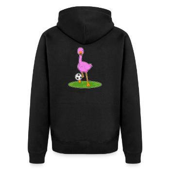 Joueurs de football Flamingo Football - Veste à capuche bio Premium Unisexe - noir - Dos - Nico (187cm)