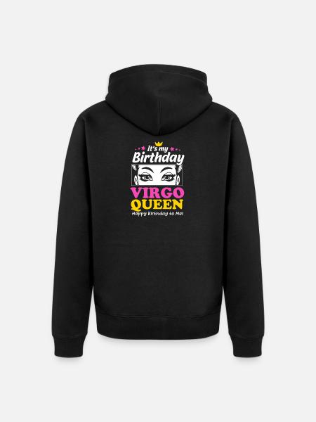 Sternzeichen Jungfrau - Unisex Premium Bio Zip Hoodie - Schwarz