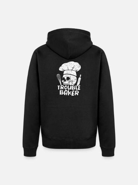 Cake Baking Pastry Chef Cake Baker - Unisex Premium Organic Zip Hoodie - black