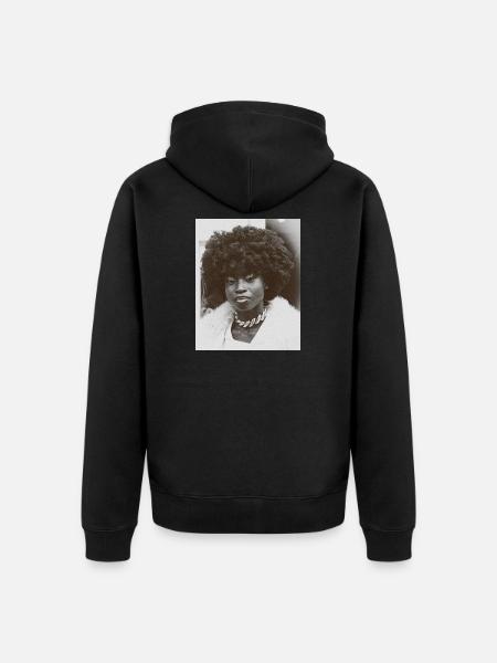 Next to you - Unisex Premium Organic Zip Hoodie - black