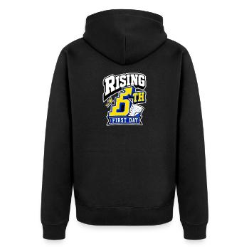 5th Grade First Day Rising 5th Fifth Grader Gift - Unisex Premium Organic Zip Hoodie - black - Back - Nico (187cm)