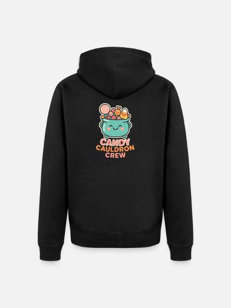 Candy Cauldron Crew - Unisex Premium Bio Zip Hoodie - Schwarz