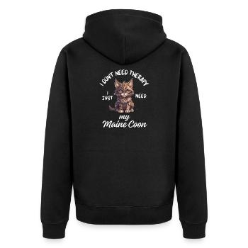 Mignon Maine Coon - Veste à capuche bio Premium Unisexe - noir - Dos - Nico (187cm)