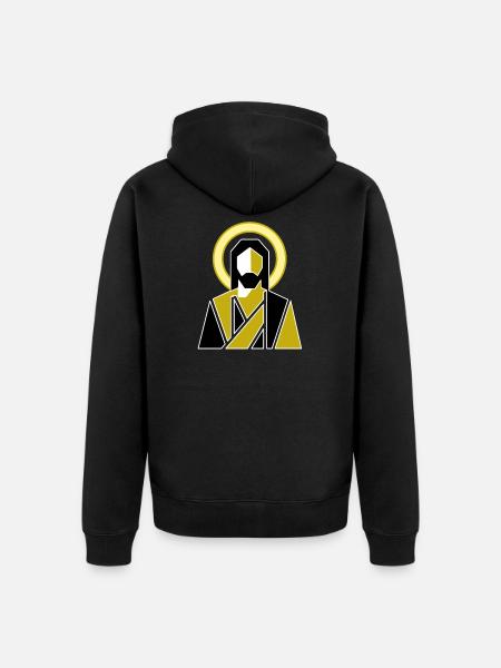 Moderner Jesus  - Unisex Premium Bio Zip Hoodie - Schwarz