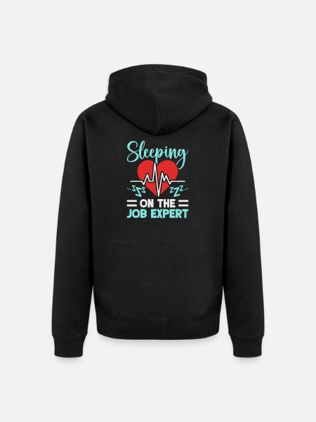 Anesthesiologist Job Expert Anesthesia - Unisex Premium Bio Zip Hoodie - Schwarz