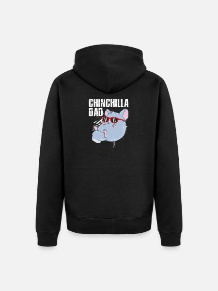 Chinchilla - Unisex Premium Bio Zip Hoodie - Schwarz